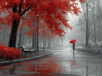 Central Park Stroll Painting Kit - Romantic Urban Scene