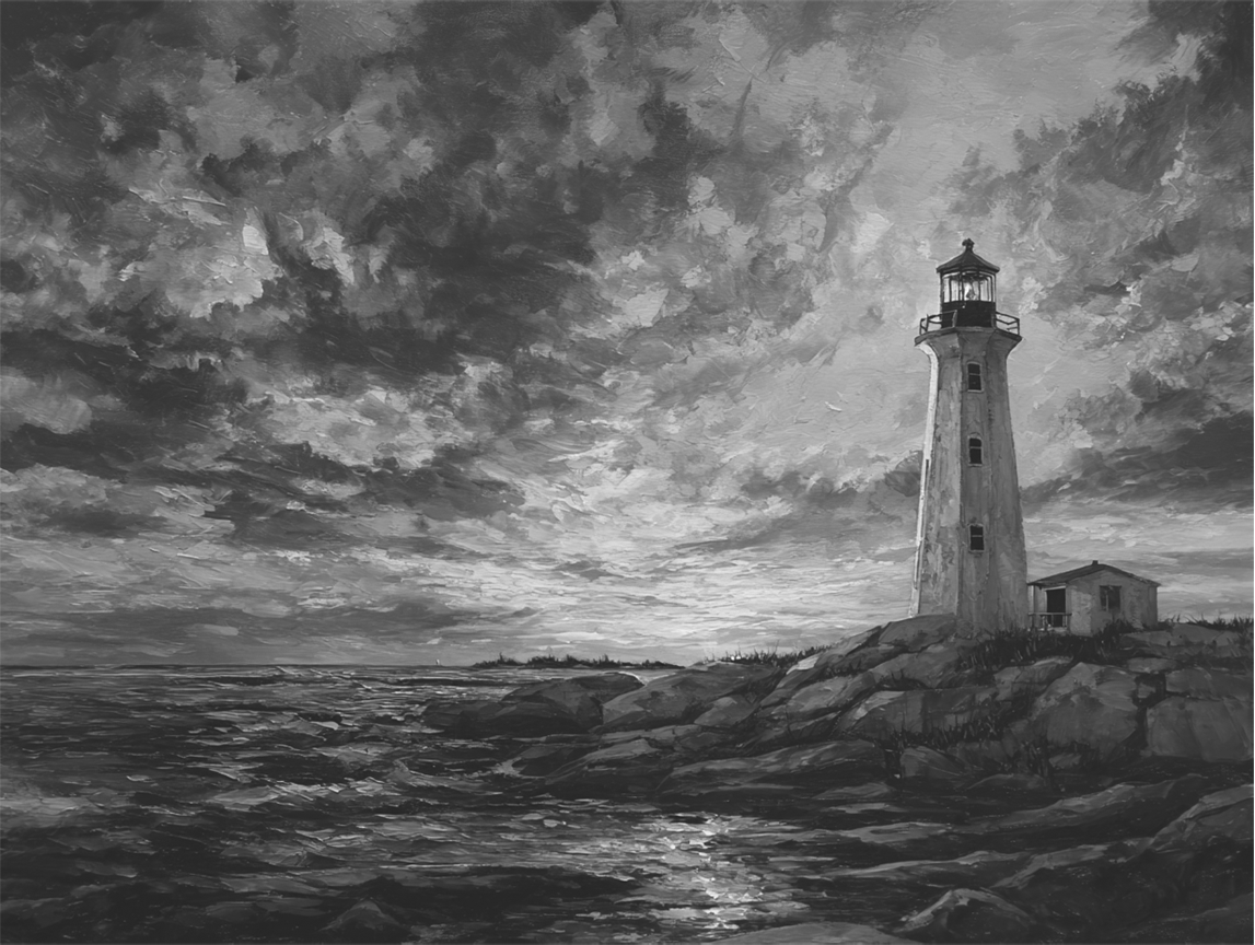Lighthouse at Sunset Painting Kit - Guided Art Experience