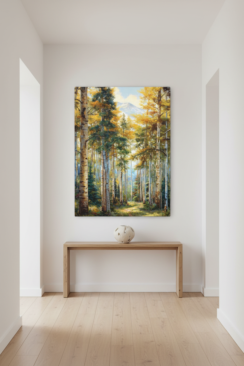 Aspen Forest in Clean Hallway