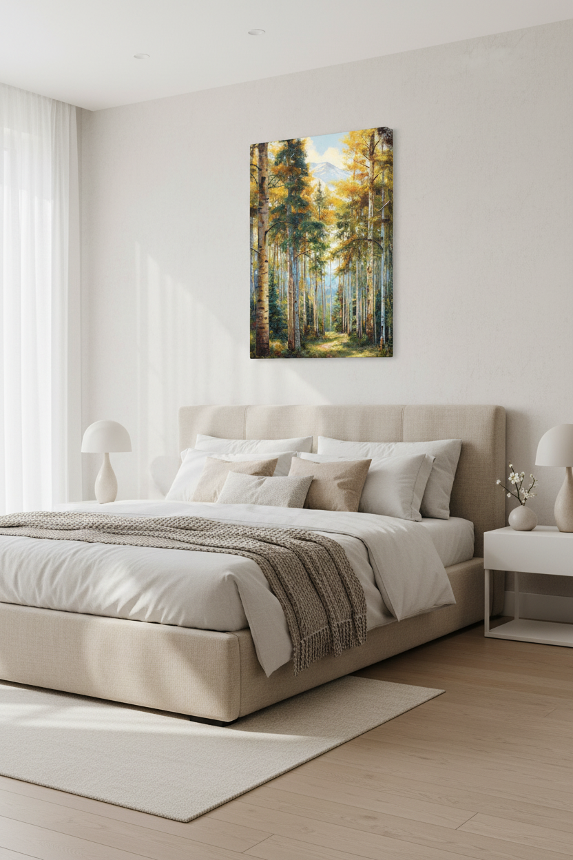 Aspen Forest in Peaceful Bedroom