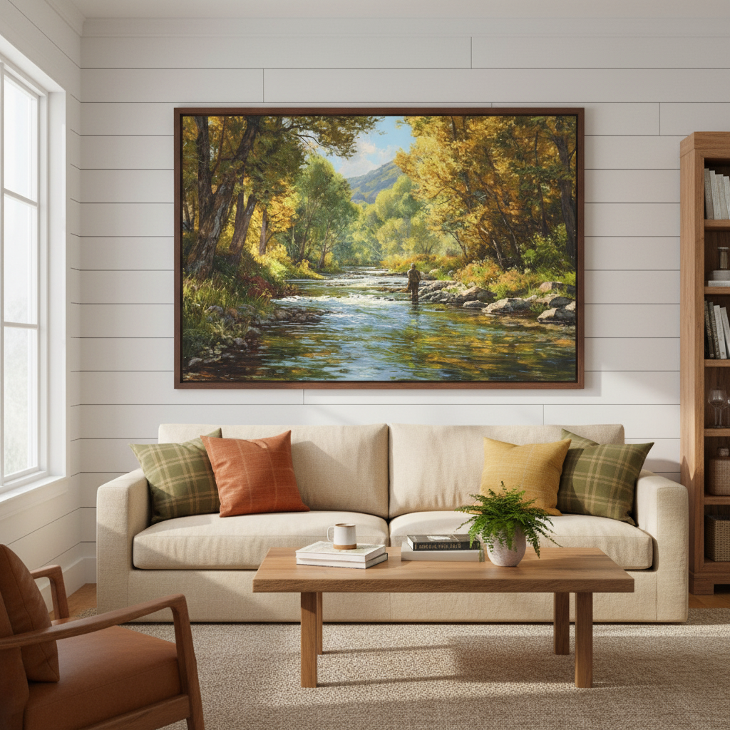 Autumn Fly Fishing - Large Display