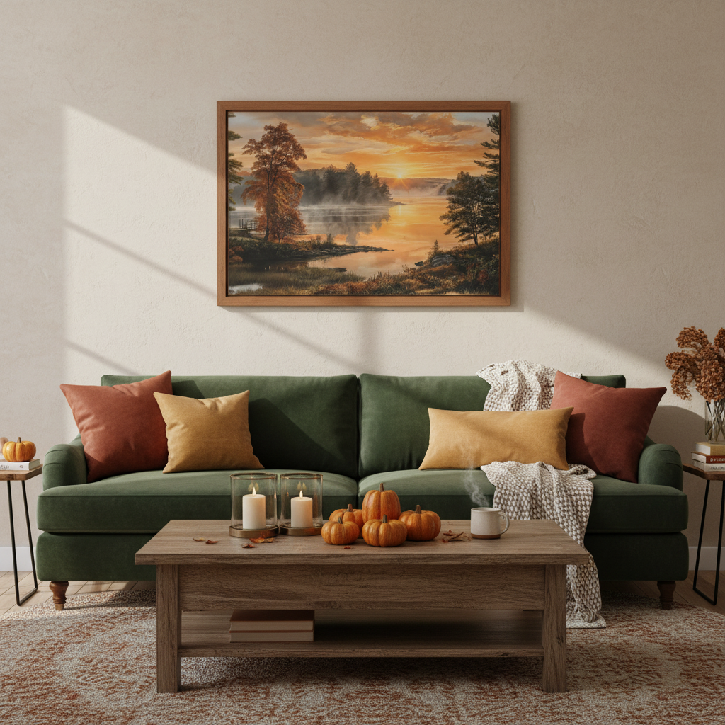 Autumn Lake - Living Room