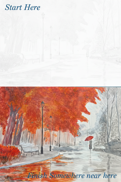 Before and after painting transformation