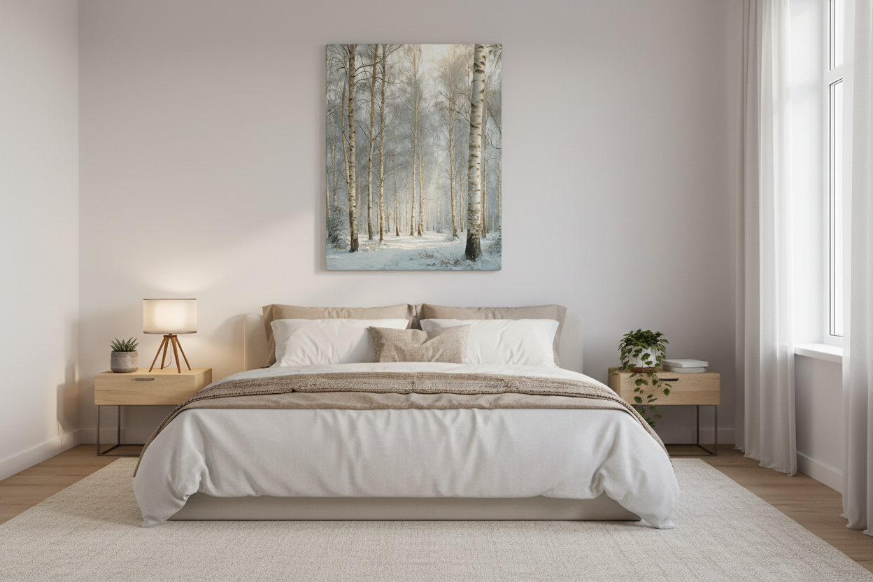 Birch Forest above bed