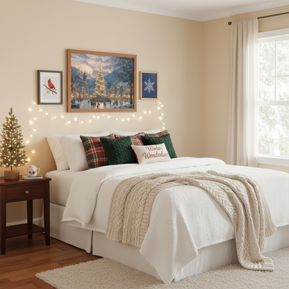 Christmas Village on Skates in Bedroom