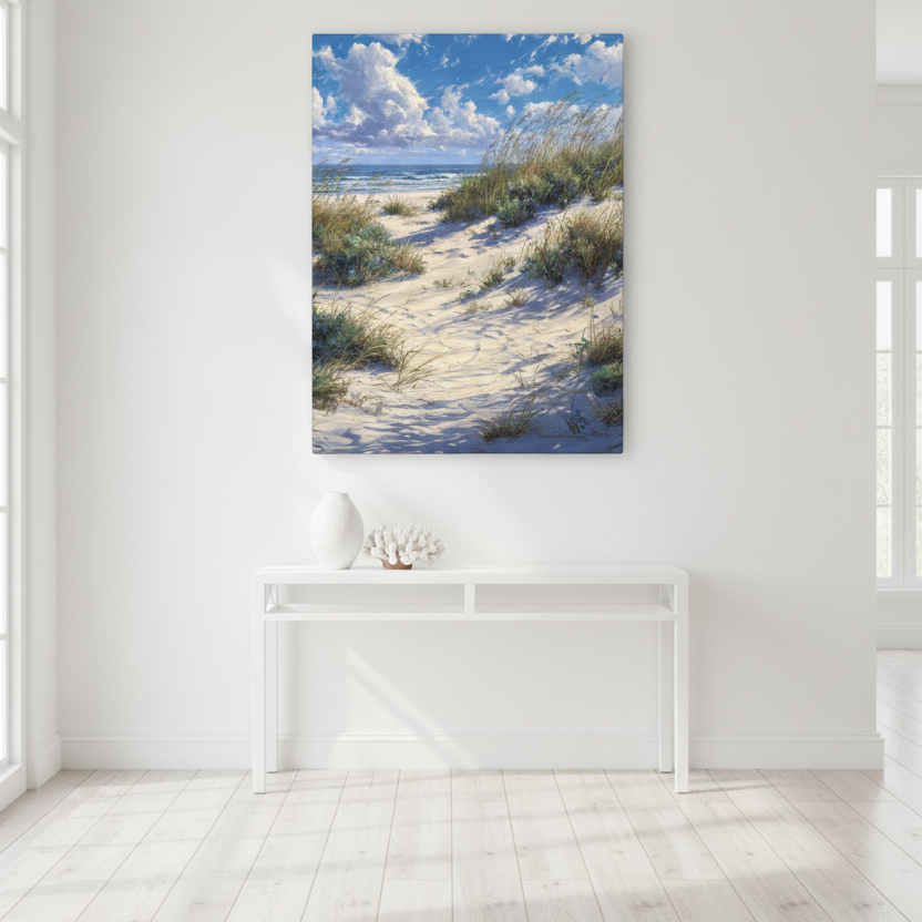 Coastal Dune in Bright Hallway