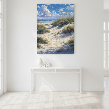 Coastal Dune in Bright Hallway