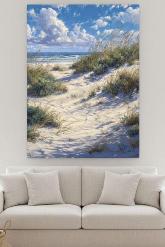 Coastal Dune in Bright Living Room