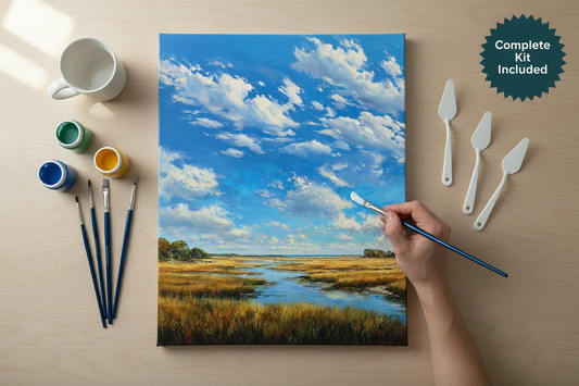 Coastal Marsh with badge in corner