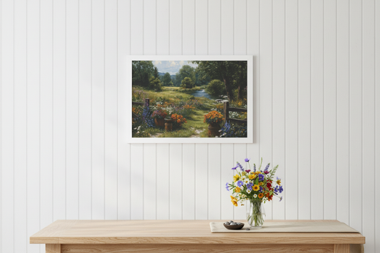 Country Meadow Beadboard Mockup