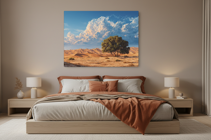 Desert Solitude above bed