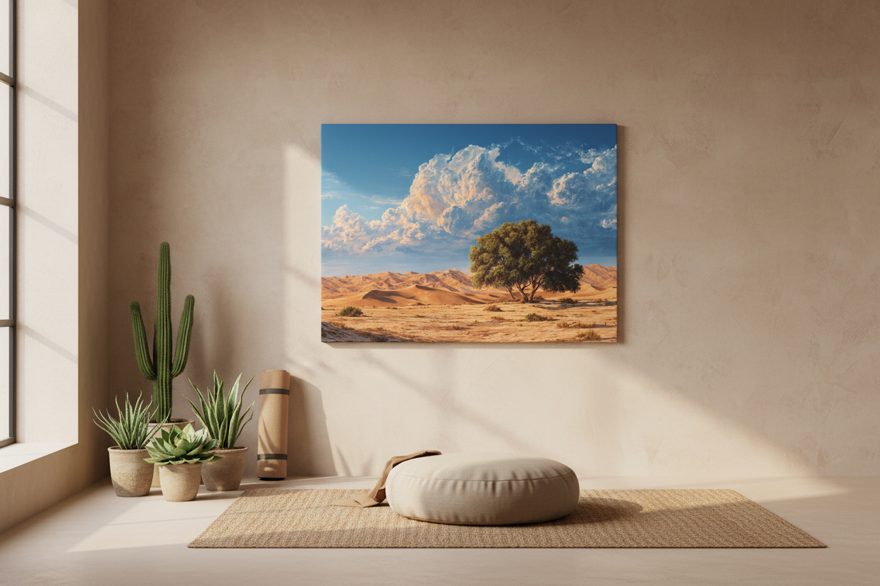 Desert Solitude in meditation space