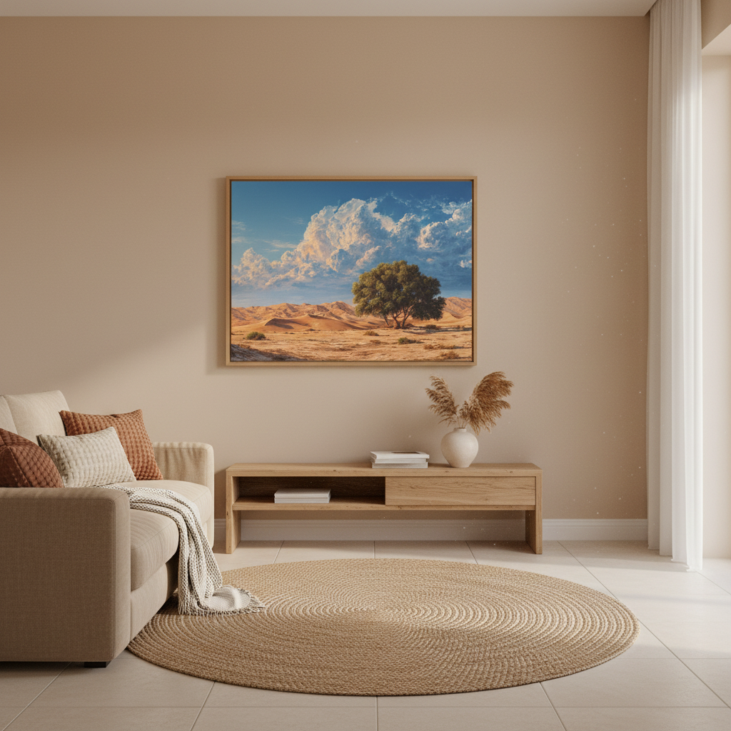 Desert Solitude square mockup