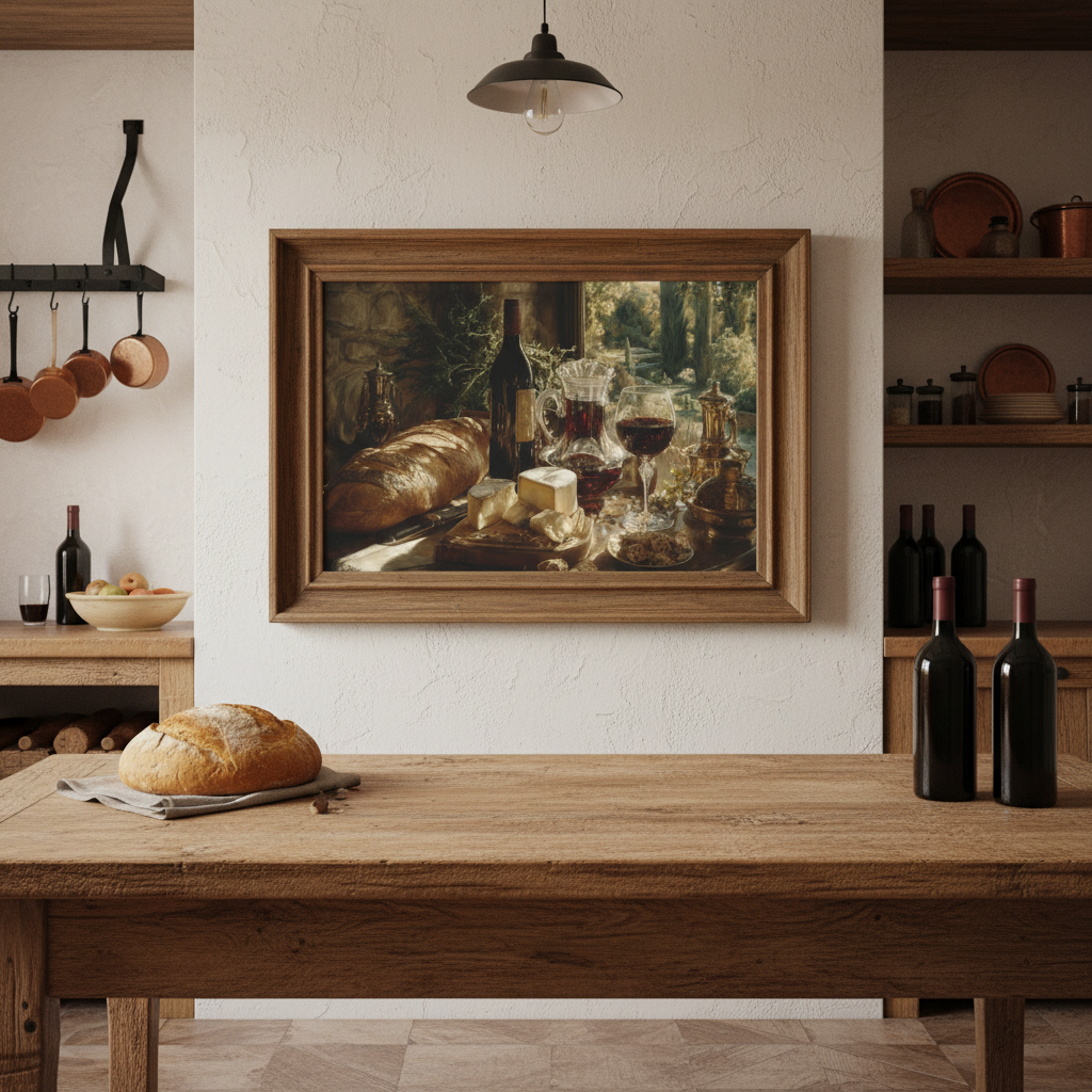 Farmhouse kitchen mockup