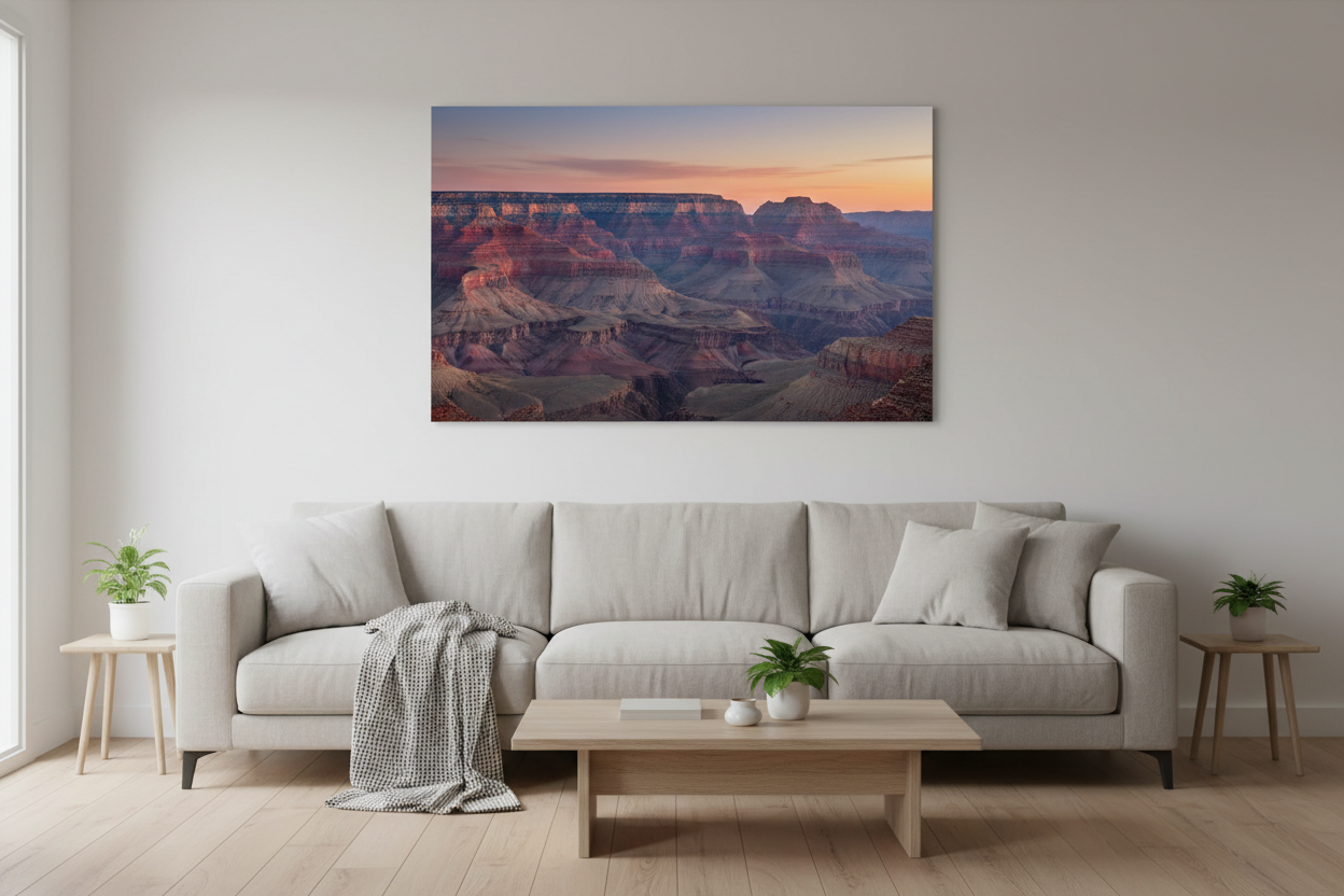 Grand Canyon canvas 30×20 over sofa