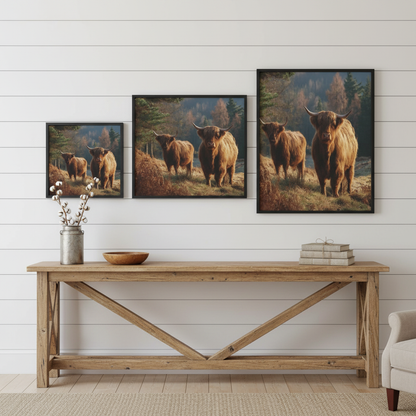 Highland Cattle Size Comparison Mockup