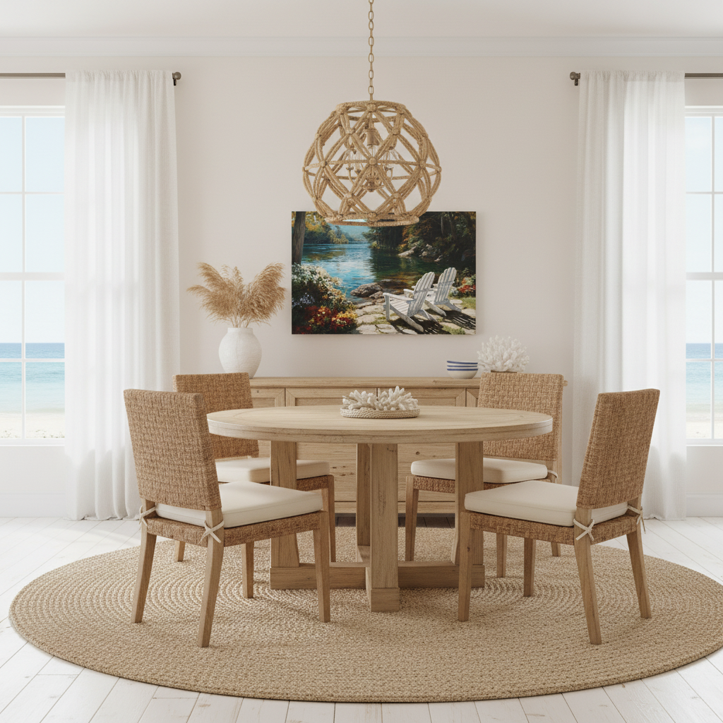 Medium Lakeside Chairs Beach House Mockup