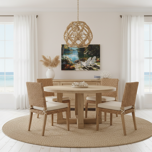Medium Lakeside Chairs Beach House Mockup