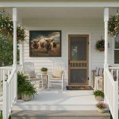 Highland Cattle Porch Mockup 3