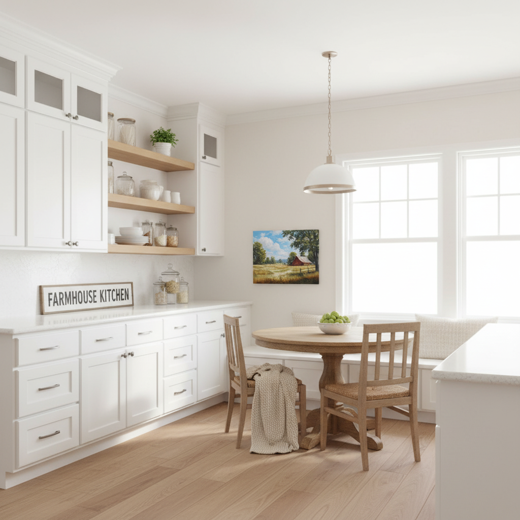 Small Red Barn Kitchen Mockup