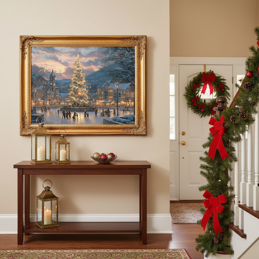 Ice Skating Village Entryway Mockup