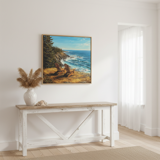 Medium Coastal Cliffs Beach House Mockup