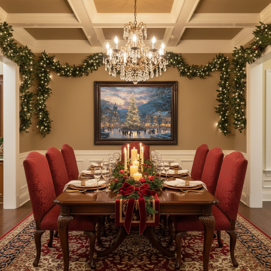 Ice Skating Village Dining Room Mockup