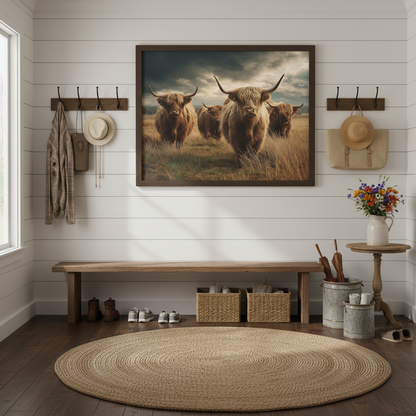Highland Cattle Mudroom Mockup 3
