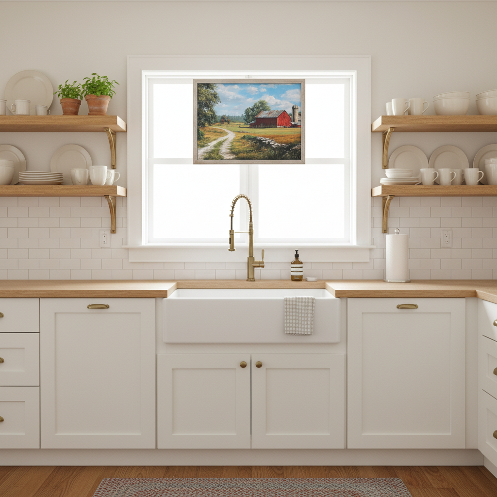 Red Barn Kitchen Mockup