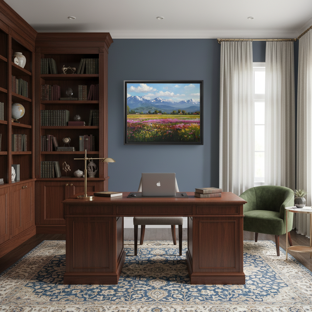 Framed Print Home Office Mockup