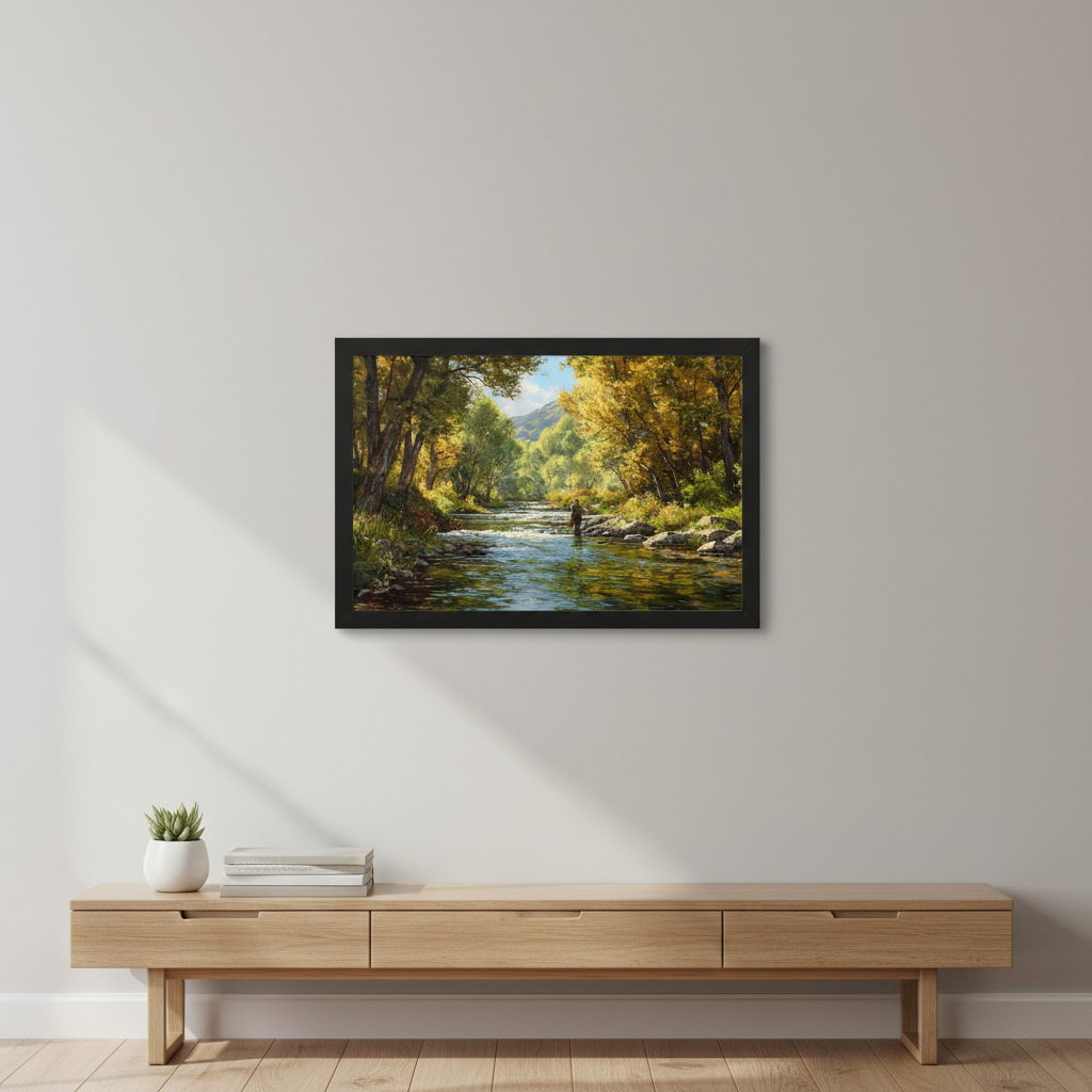 Large 30x20 Black Frame