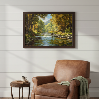 Large 30x20 Walnut Frame