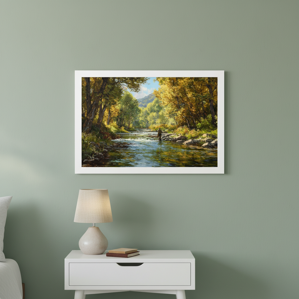 Large 30x20 White Frame