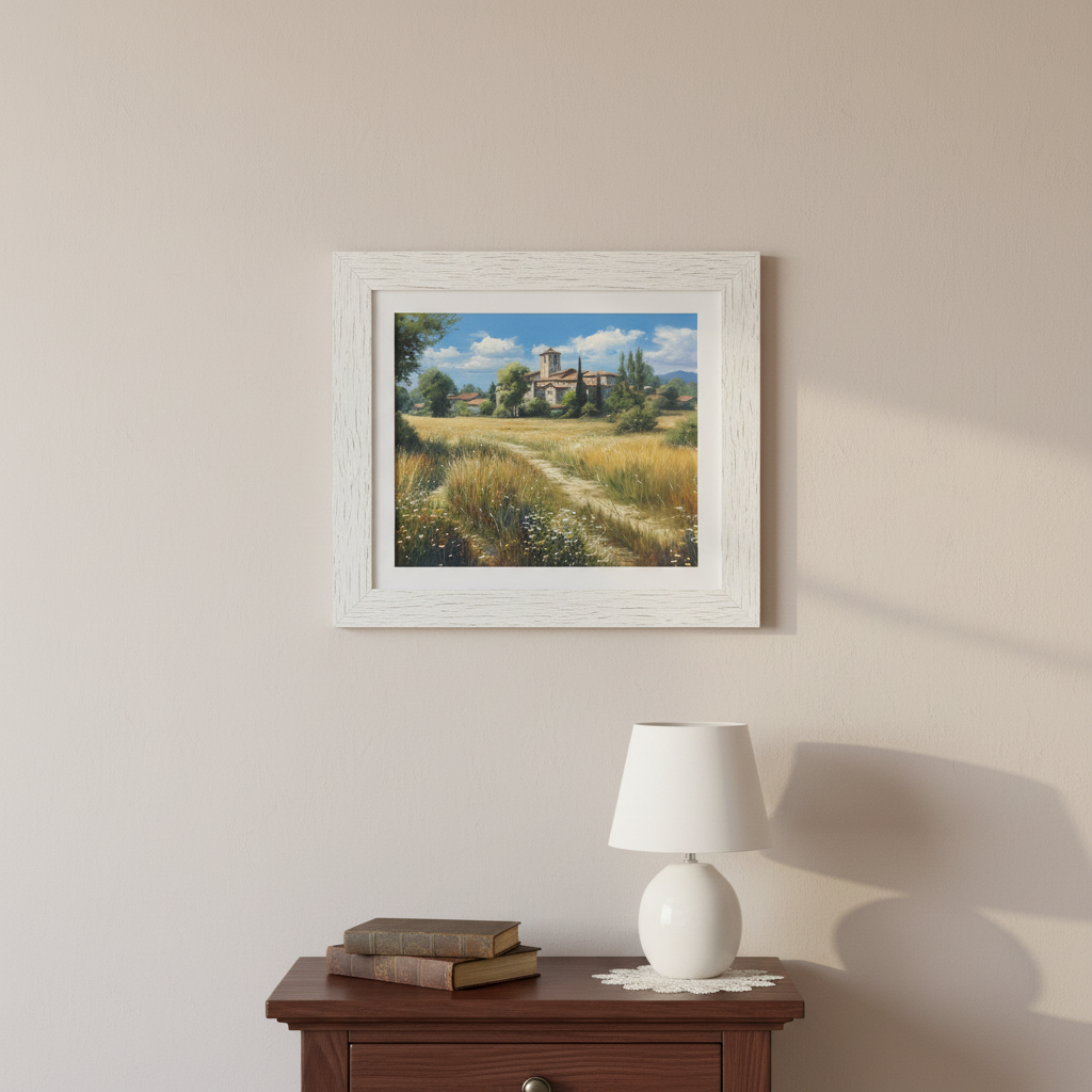 Large 30x20 White Frame