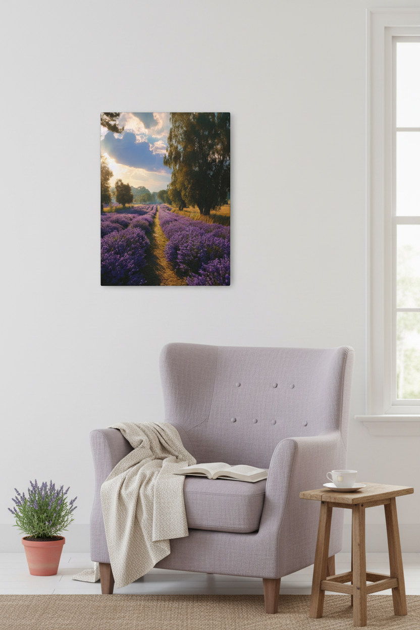 Lavender Field in Reading Corner