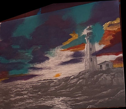 Lighthouse at Sunset Painting Kit - Guided Art Experience