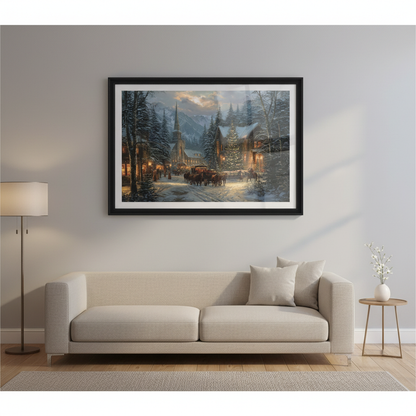 Living room framed print