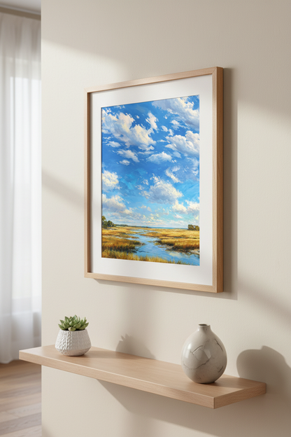 Marshland Sky 16x20 Framed Print