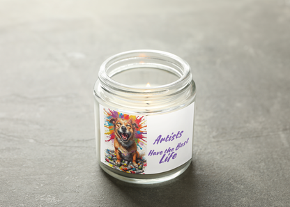 Vibrant Scented Soy Candle | Perfect Gift for Pet Lovers, Home Decor, Relaxation, Birthday, Artsy Vibe
