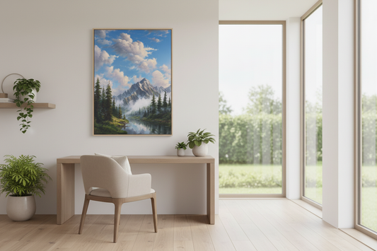 Mountain Lake in office