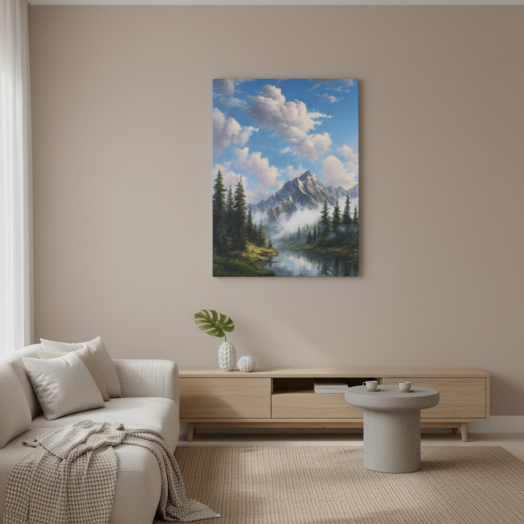 Mountain Lake square mockup