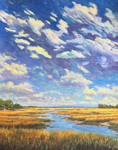 Coastal Marsh Painting Kit - Beginner Guided Art Experience