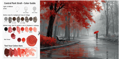 Central Park Stroll Painting Kit - Romantic Urban Scene