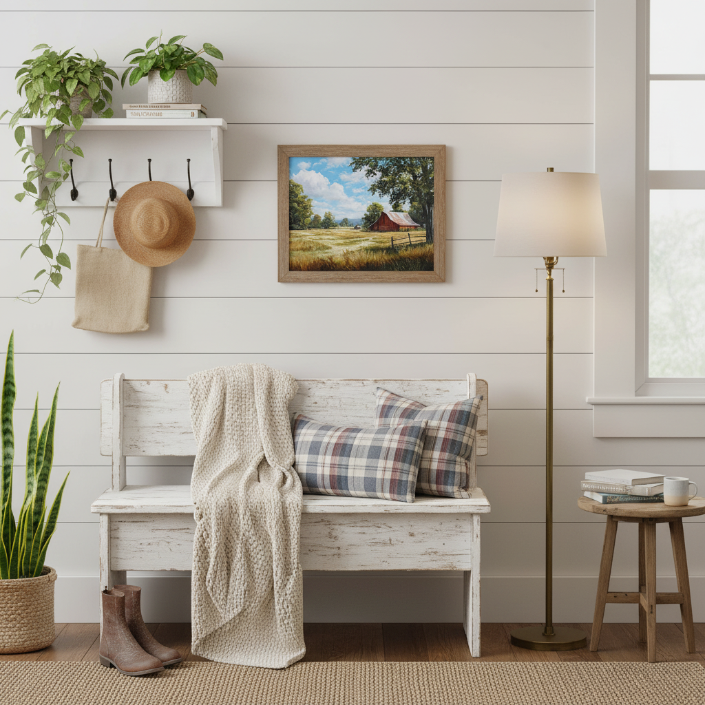 Red Barn Small Entryway Mockup