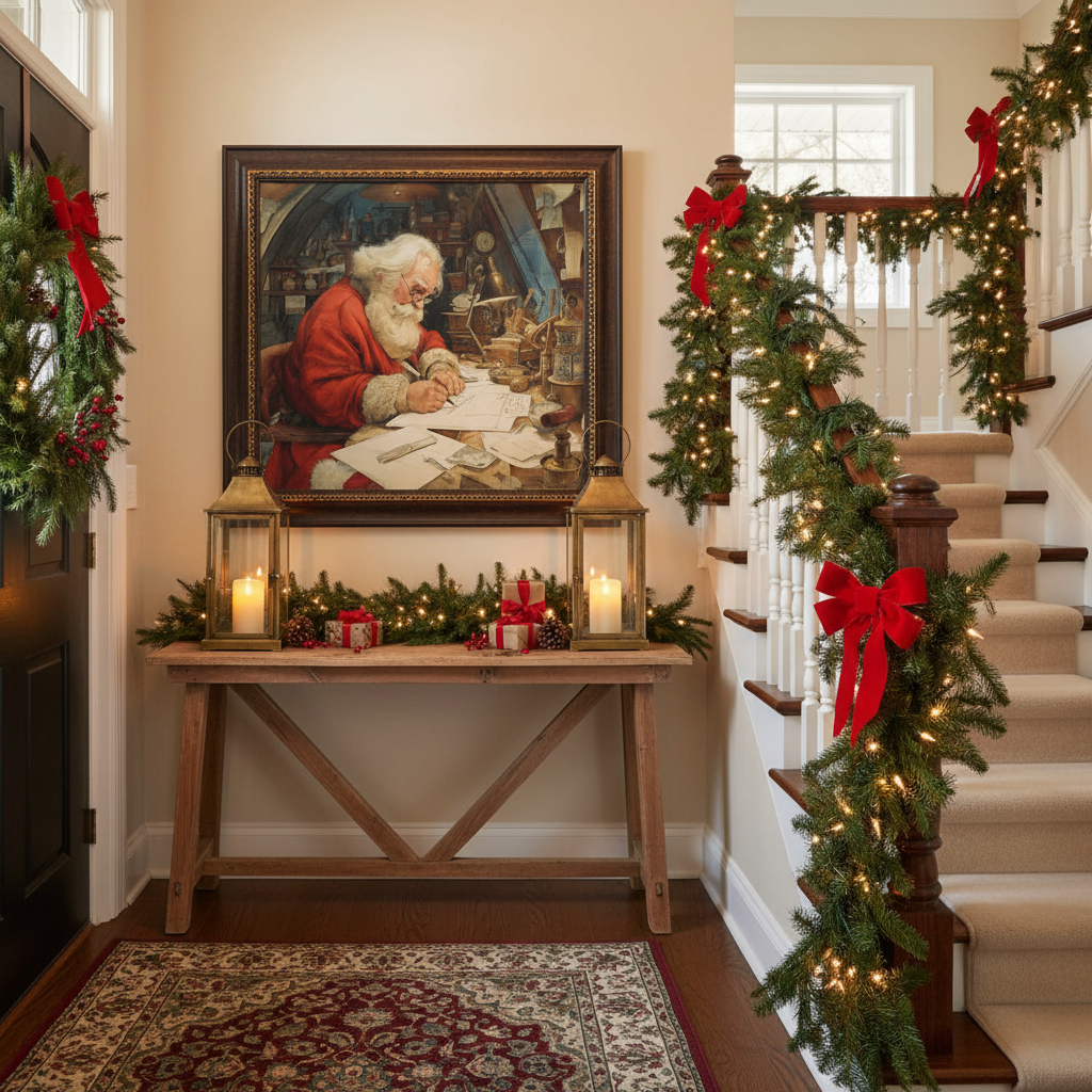 Santa Workshop Entryway Mockup