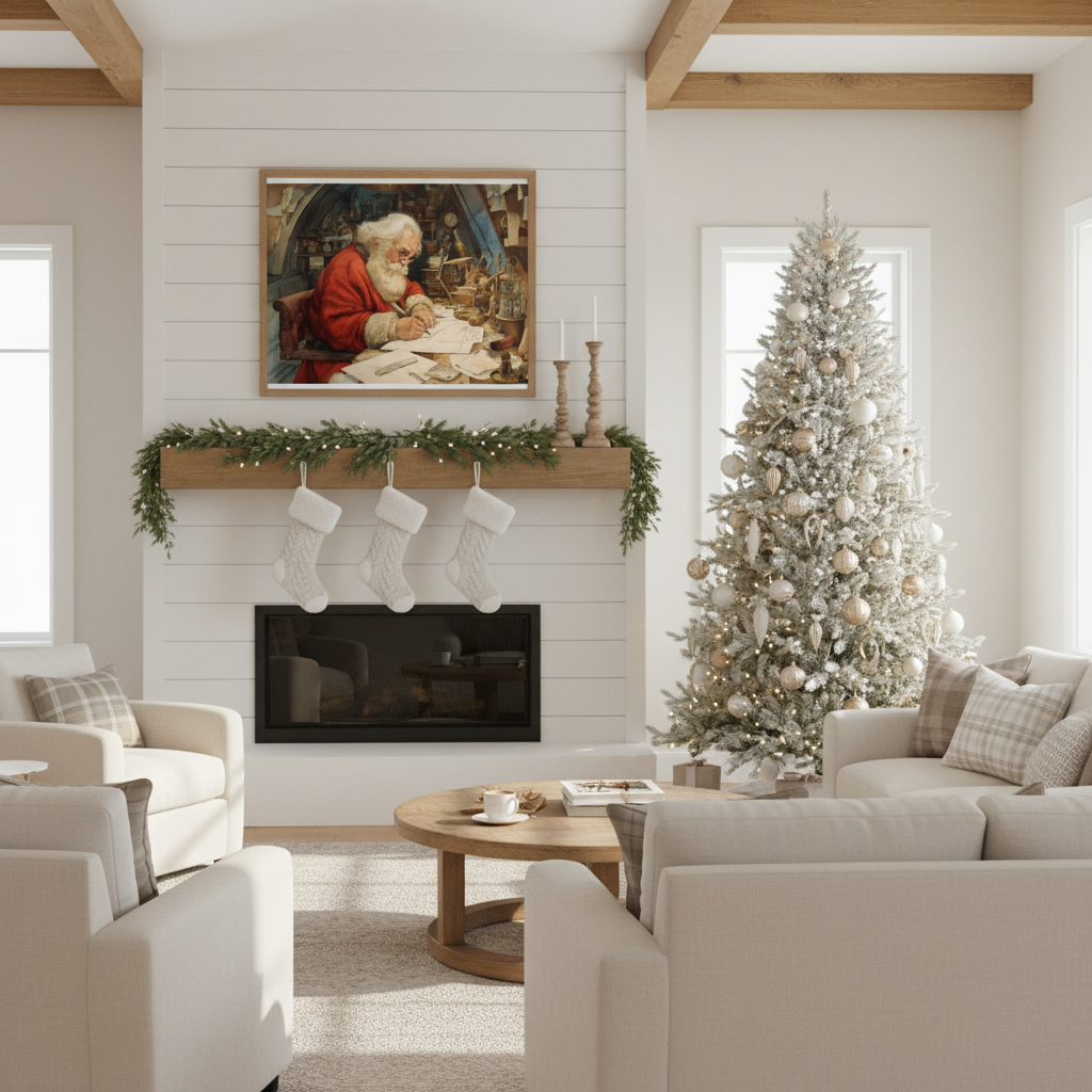 Santa Workshop Farmhouse Mockup