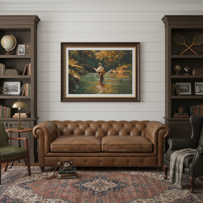 Vintage Fly Fisherman - Man Cave