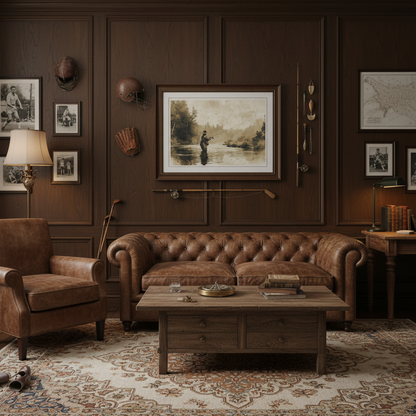 Vintage Fly Fishing - Man Cave