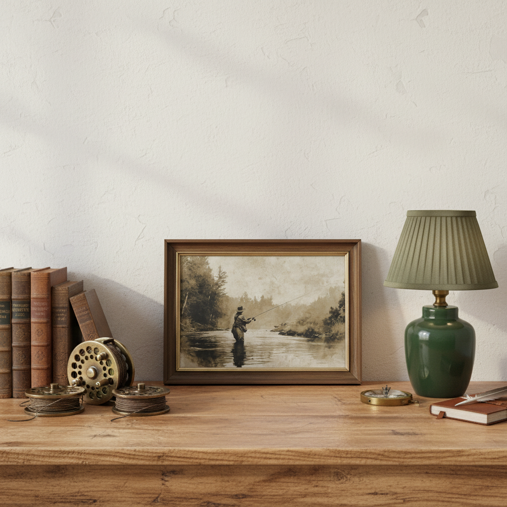 Vintage Fly Fishing - Small Print