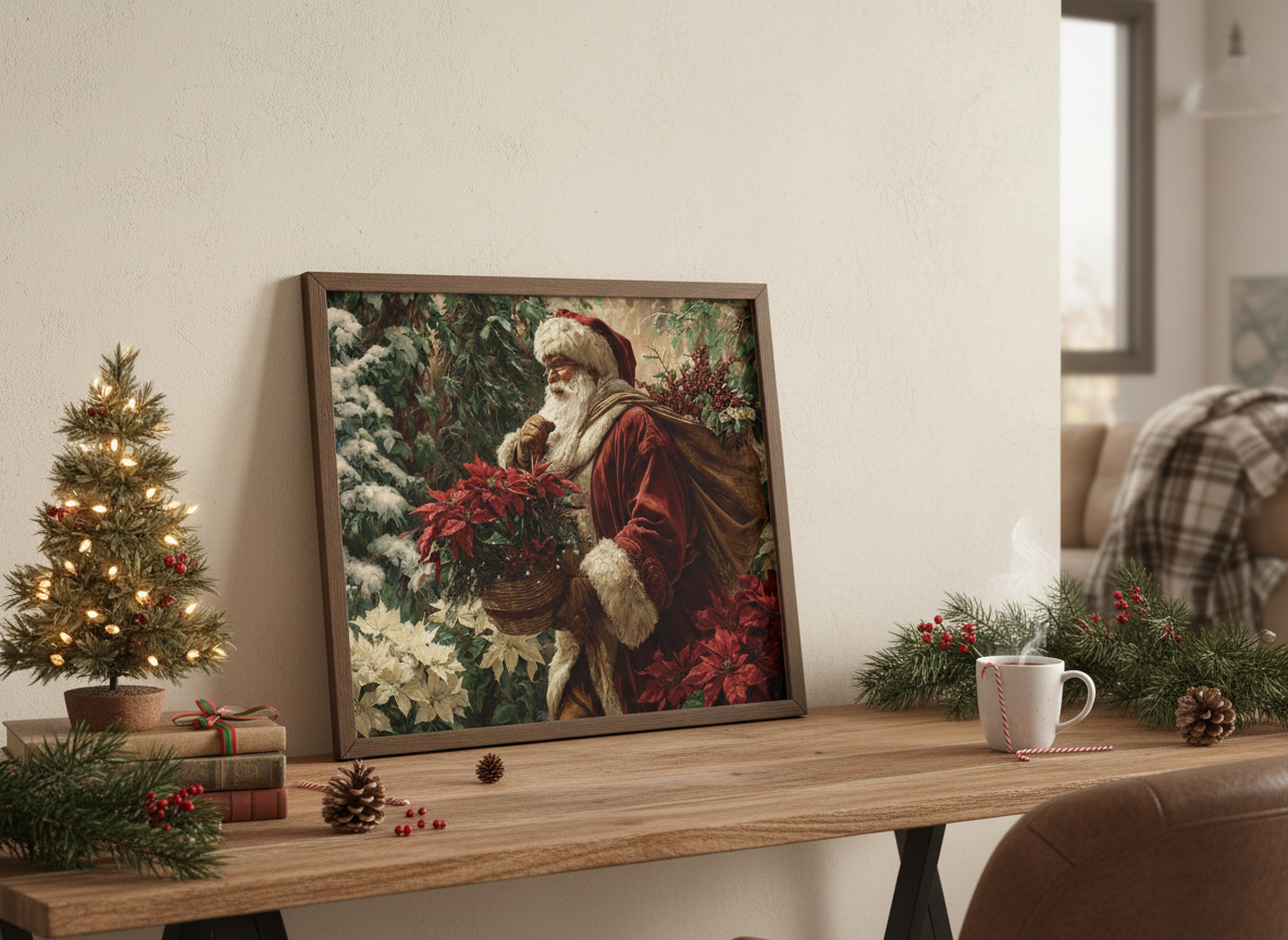 Vintage Santa - Small Size